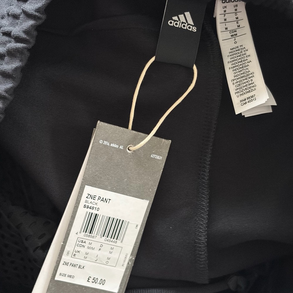 adidas Black Men's Pants - Picture 2 of 2